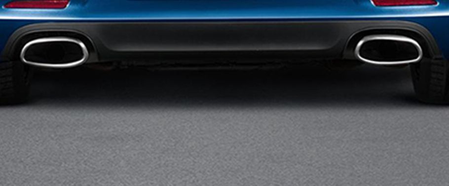 Exhaust Pipe of Porsche 911 Carrera 4 Cabriolet