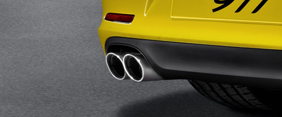Exhaust Pipe of Porsche 911 Carrera 4S Cabriolet