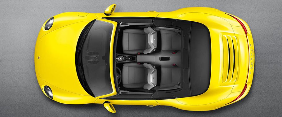 Top View of 911 Carrera 4S Cabriolet