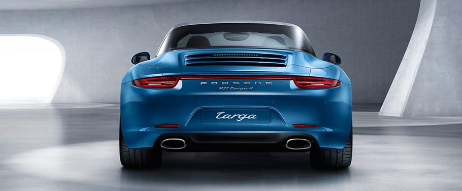 Full Rear View of Porsche 911 Targa 4 Full Rear View of Porsche 911 Targa 4