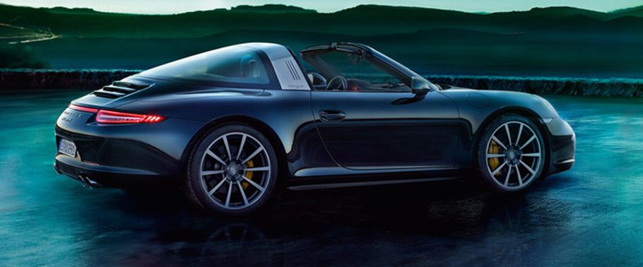 911 Targa 4S Rear Medium Side View