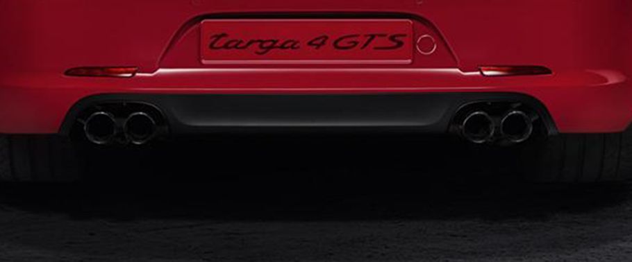 Exhaust Pipe of Porsche 911 Targa 4GTS