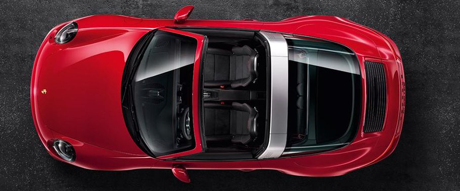 Top View of 911 Targa 4GTS