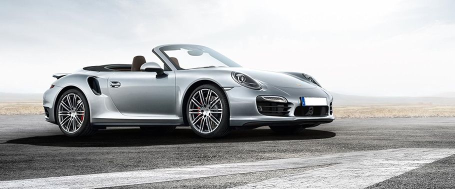 Porsche 911 Turbo Cabriolet Front Cross Side View