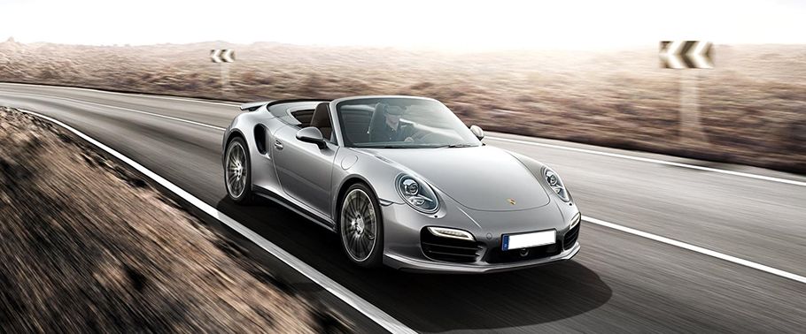 Porsche 911 Turbo Cabriolet Front Medium View