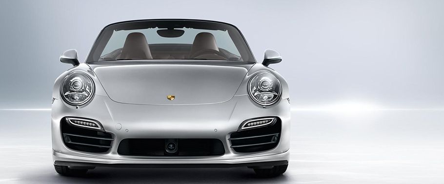 Full Front View of 911 Turbo Cabriolet