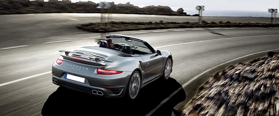 911 Turbo Cabriolet Rear angle view