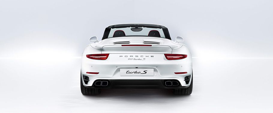Full Rear View of Porsche 911 Turbo S cabriolet