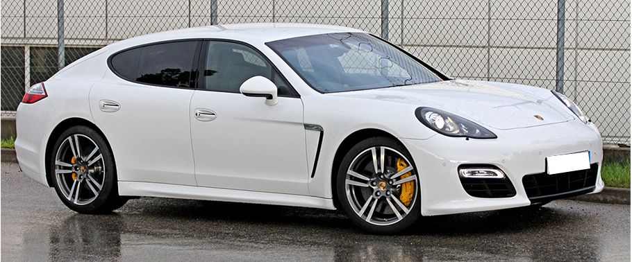 Porsche Panamera S Front Cross Side View