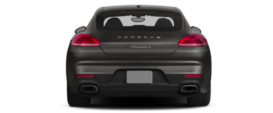 Full Rear View of Porsche Panamera S