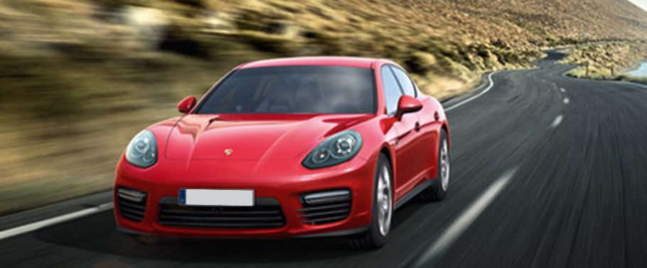 Porsche Panamera 4S Executive Front Angle High View
