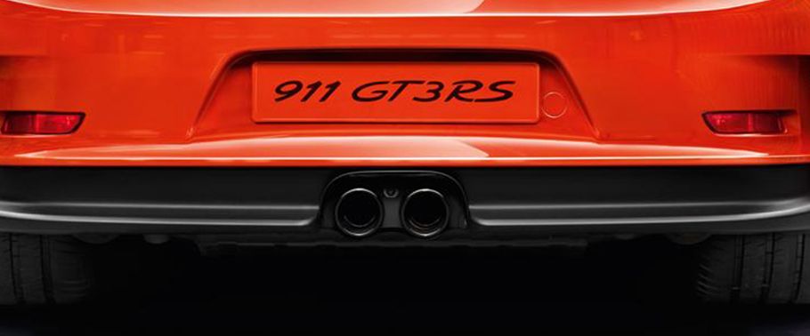 Exhaust Pipe of Porsche 911 GT3 RS