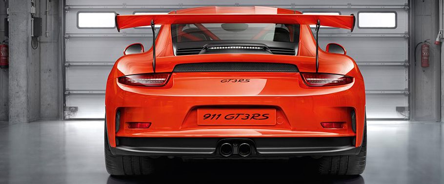 Full Rear View of Porsche 911 GT3 RS