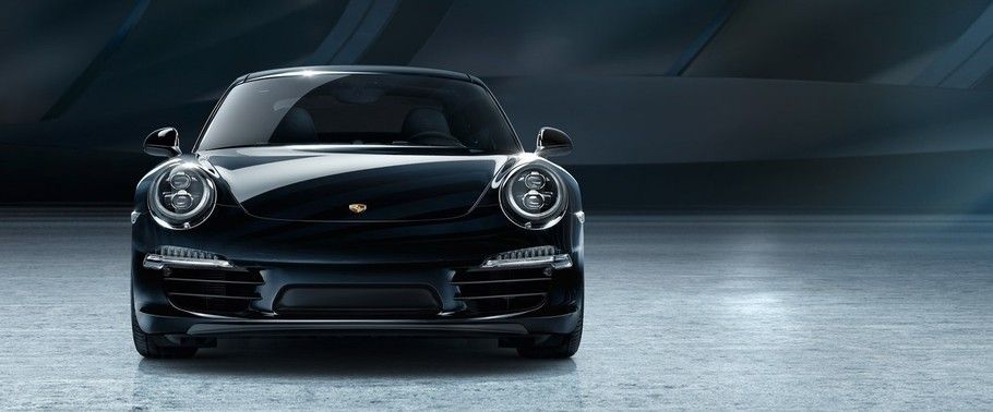 Porsche 911 Carrera Black Edition Full Front View Porsche 911 Carrera Black Edition Full Front View