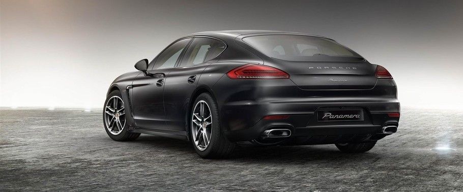 Rear Cross Side View of Porsche Panamera Edition