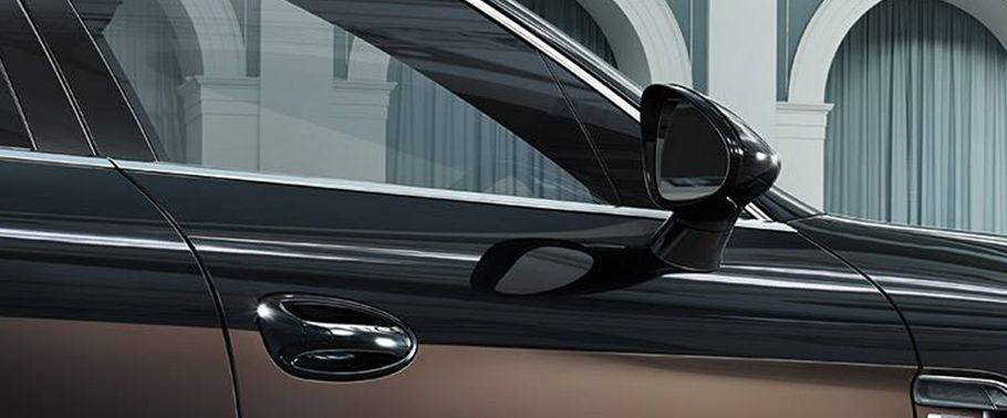 Porsche Panamera Exclusive Series Drivers Side Mirror Rear Angle