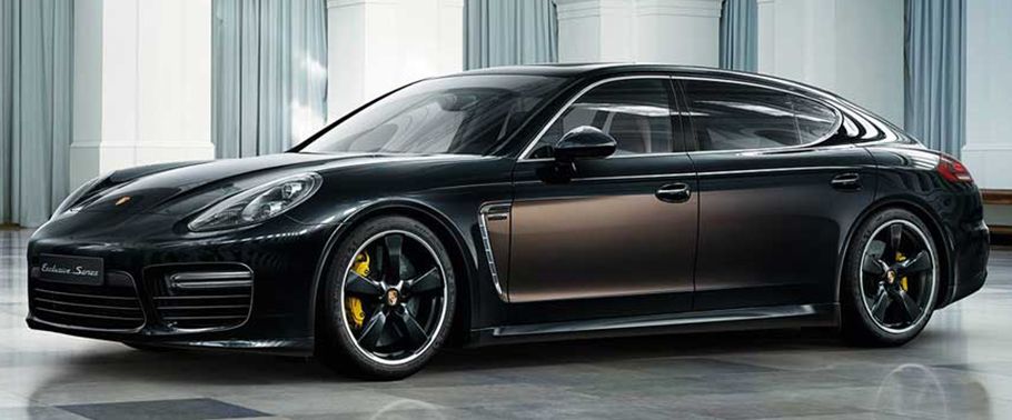 Porsche Panamera Exclusive Series Front Side View