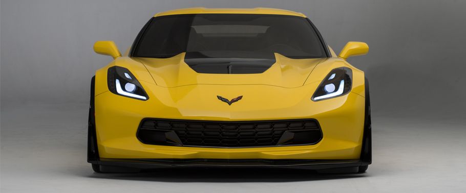 Full Front View of Corvette Z06