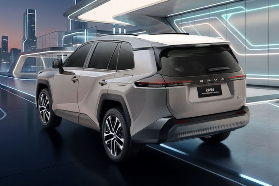 Rear Cross Side View of Toyota RAV4