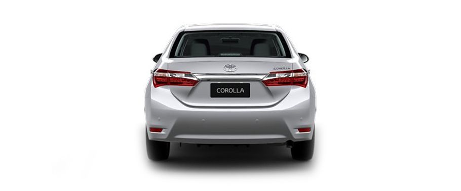 Full Rear View of Toyota Corolla Altis (2011-2015)