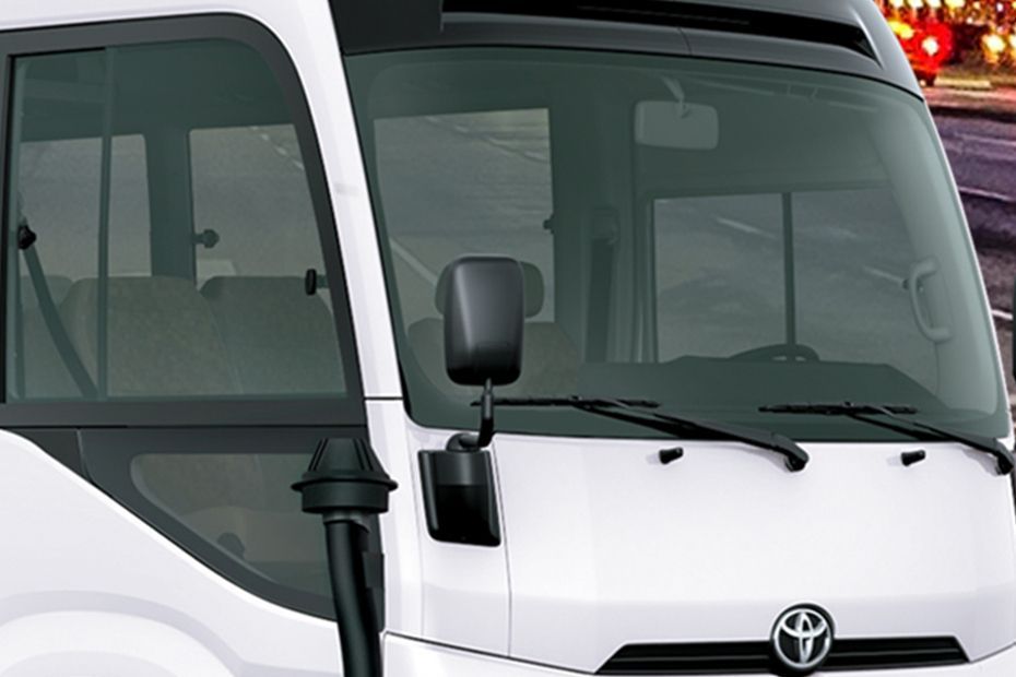 Toyota Coaster Drivers Side Mirror Front Angle