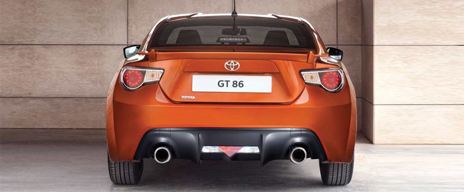 Toyota 86 (2012-2016) Full Rear View Toyota 86 (2012-2016) Full Rear View