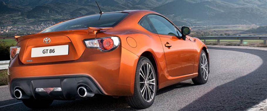 Toyota 86 (2012-2016) Rear Angle View Toyota 86 (2012-2016) Rear Angle View