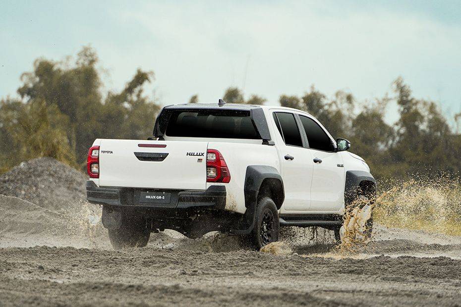 Rear Medium View of Toyota Hilux Rear Medium View of Toyota Hilux