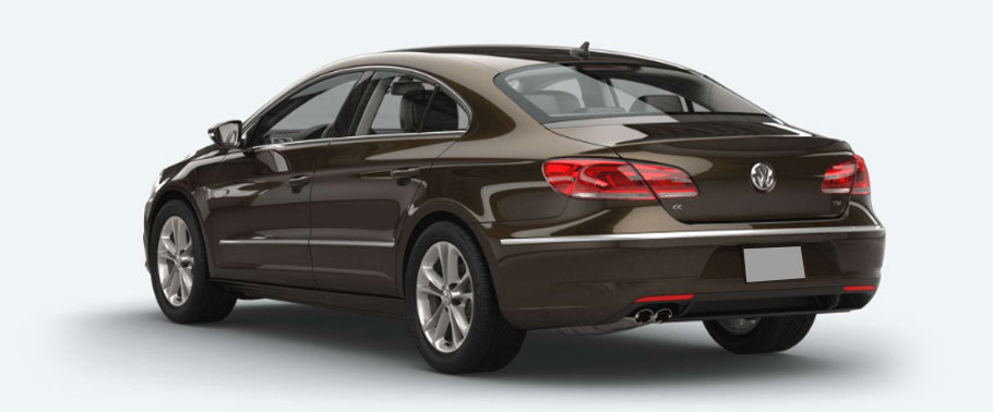 Volkswagen CC Rear Cross Side View Volkswagen CC Rear Cross Side View