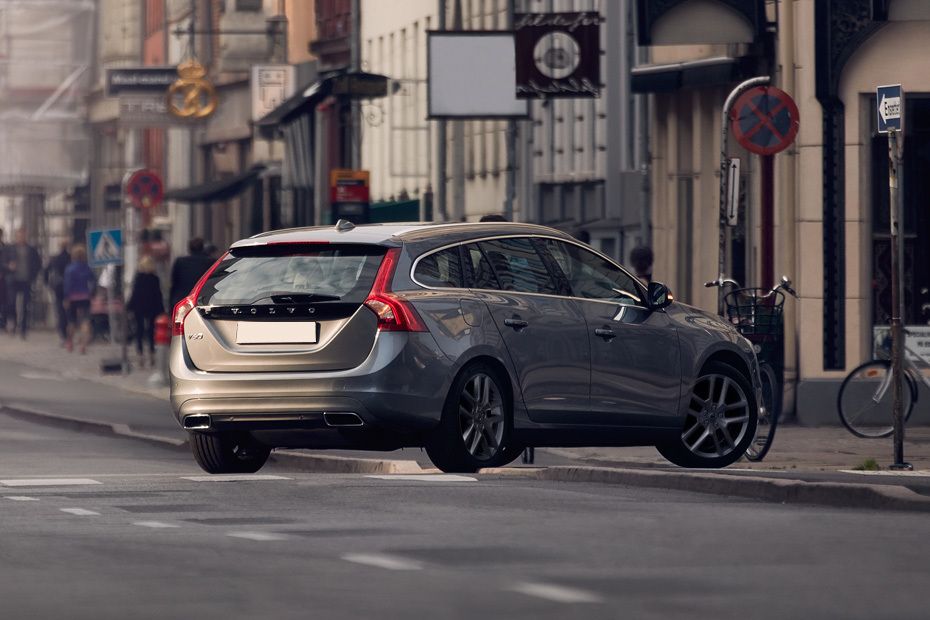 Volvo V60 Rear Angle View Volvo V60 Rear Angle View