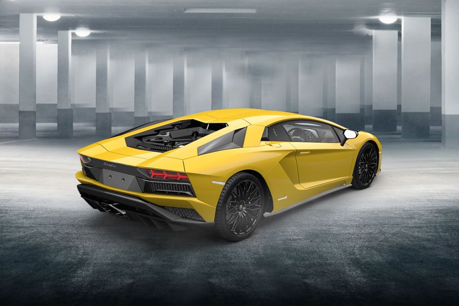 Lamborghini Aventador Rear Angle View