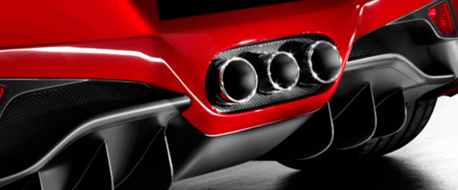 Exhaust Pipe of Ferrari 458 Italia