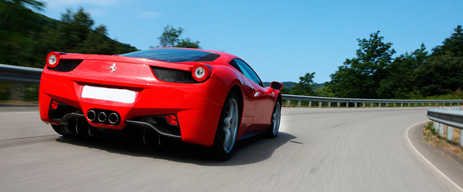 458 Italia Rear Low Angle View