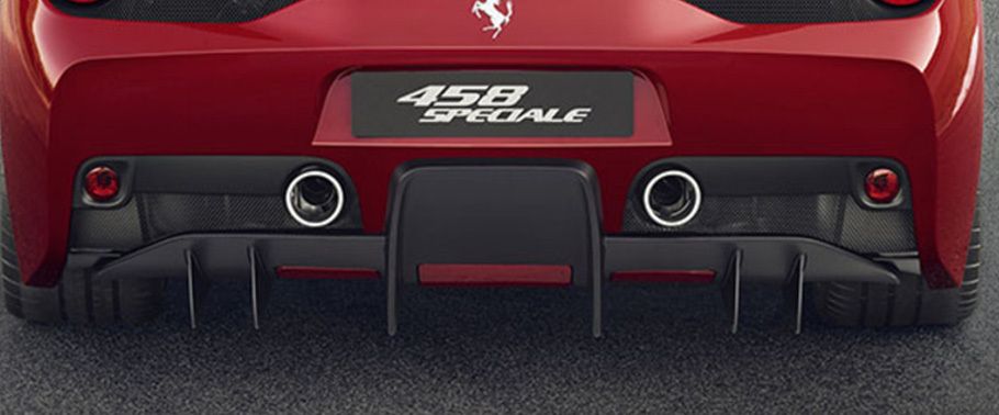Exhaust Pipe of Ferrari 458 Speciale