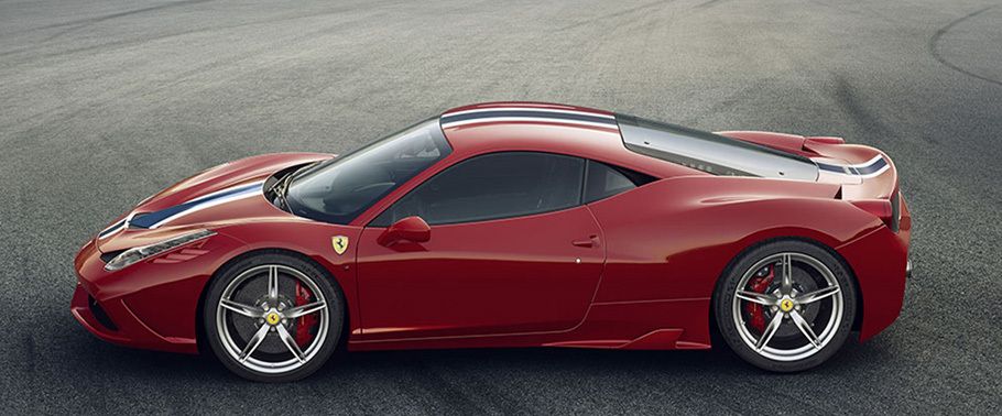 Ferrari 458 Speciale Side View