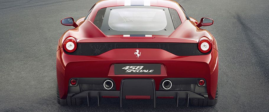 Ferrari 458 Speciale Full Rear View