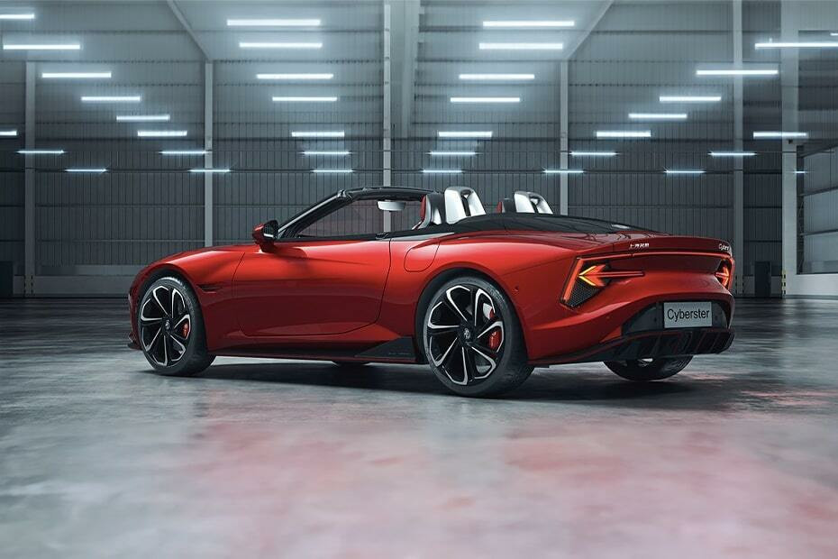 Rear Cross Side View of MG Cyberster