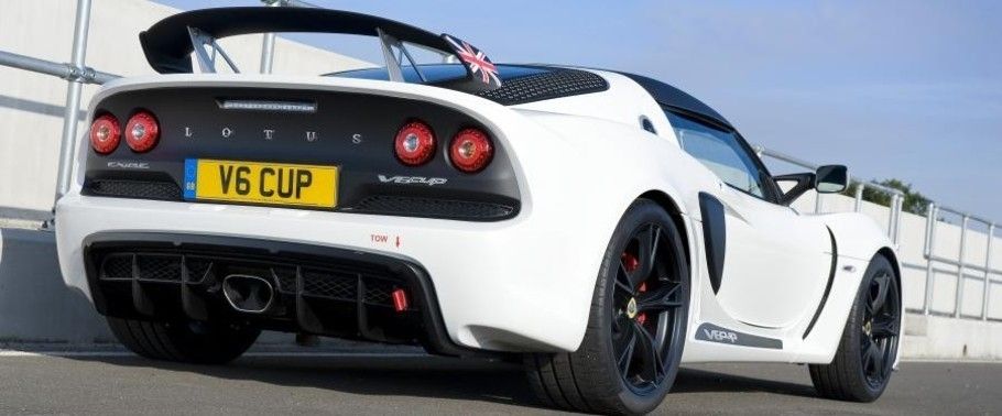 Exige V6 Cup Rear angle view