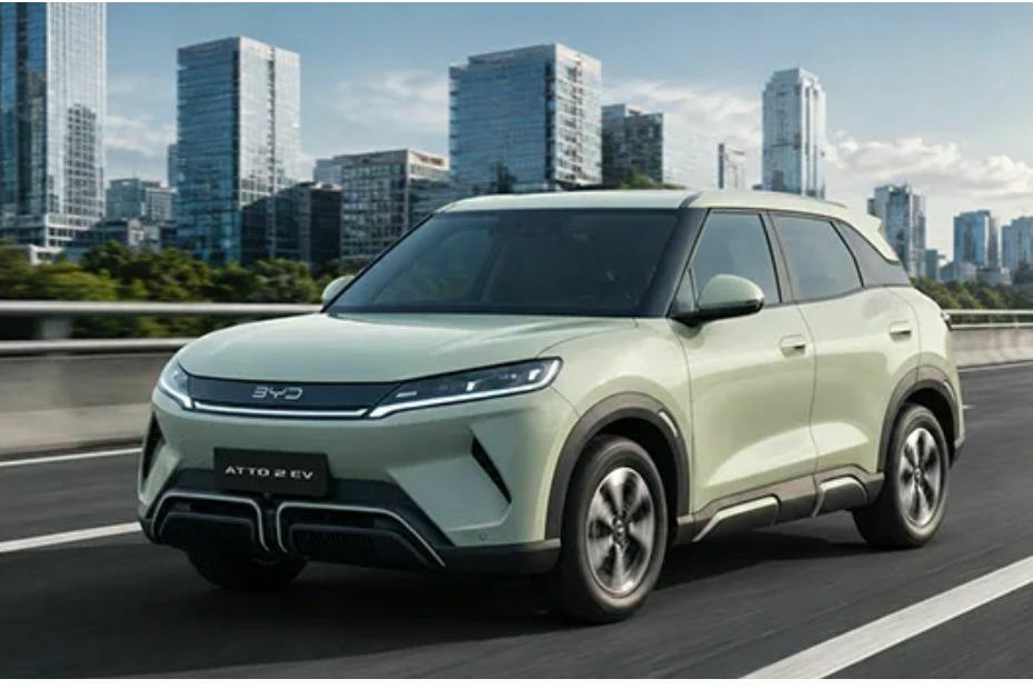 BYD Atto 2 EV Front angle low view
