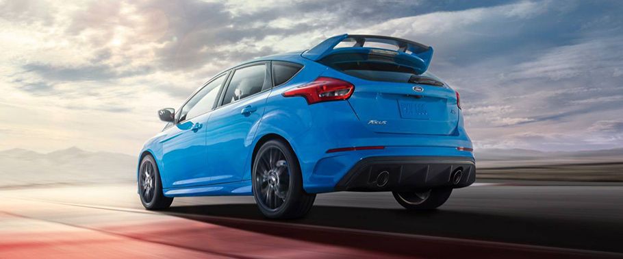 Rear Cross Side View of Ford Focus RS 2018