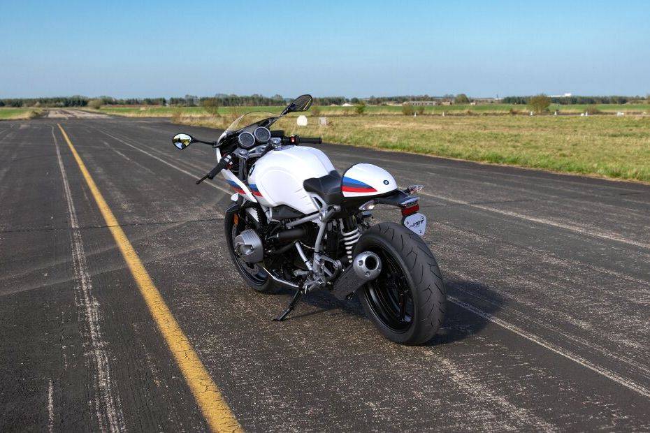 BMW R nine T Racer Slant Back Side View Right BMW R nine T Racer Slant Back Side View Right
