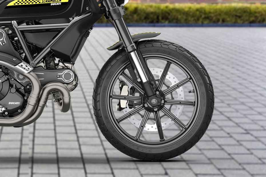 Ducati Scrambler Front Tyre View