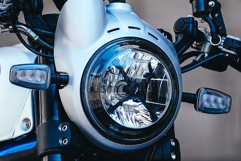 Ducati Scrambler Cafe Racer Head Light View