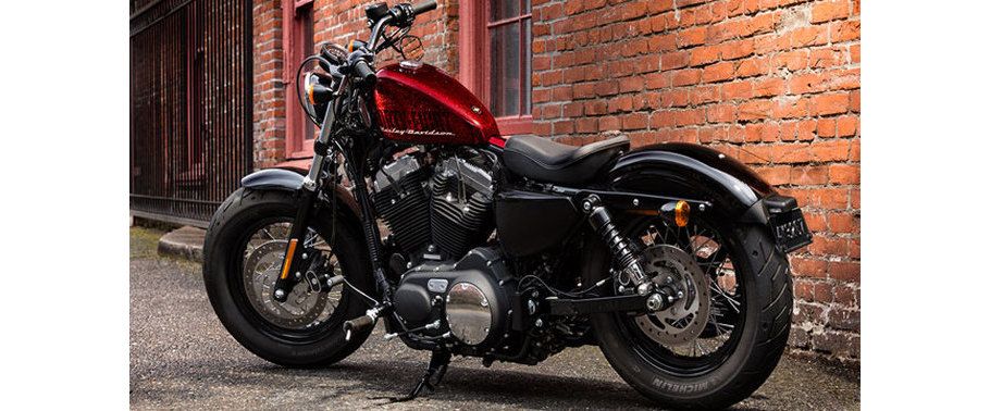 Harley-Davidson 1200X Forty-Eight Back Side View Harley-Davidson 1200X Forty-Eight Back Side View
