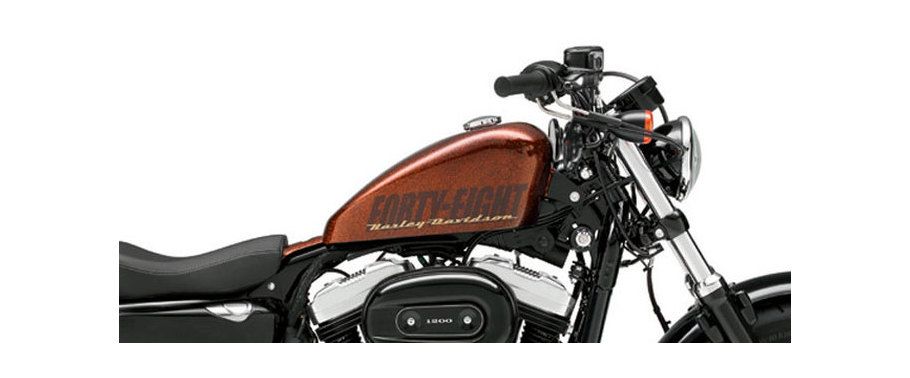 Harley-Davidson 1200X Forty-Eight Fuel Tank View Harley-Davidson 1200X Forty-Eight Fuel Tank View