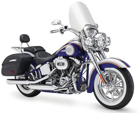 Harley-Davidson CVO Softail Slant Rear View Full Image