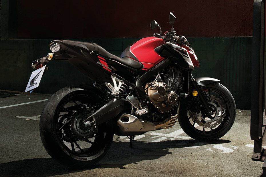 Honda CB650F Back Side View Honda CB650F Back Side View