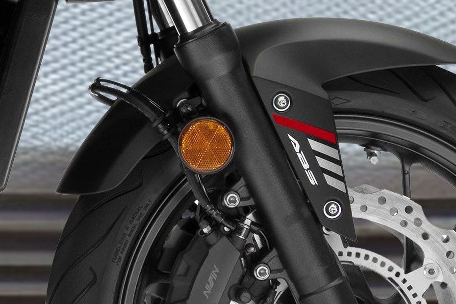 Honda CB650F Front Tyre View Honda CB650F Front Tyre View