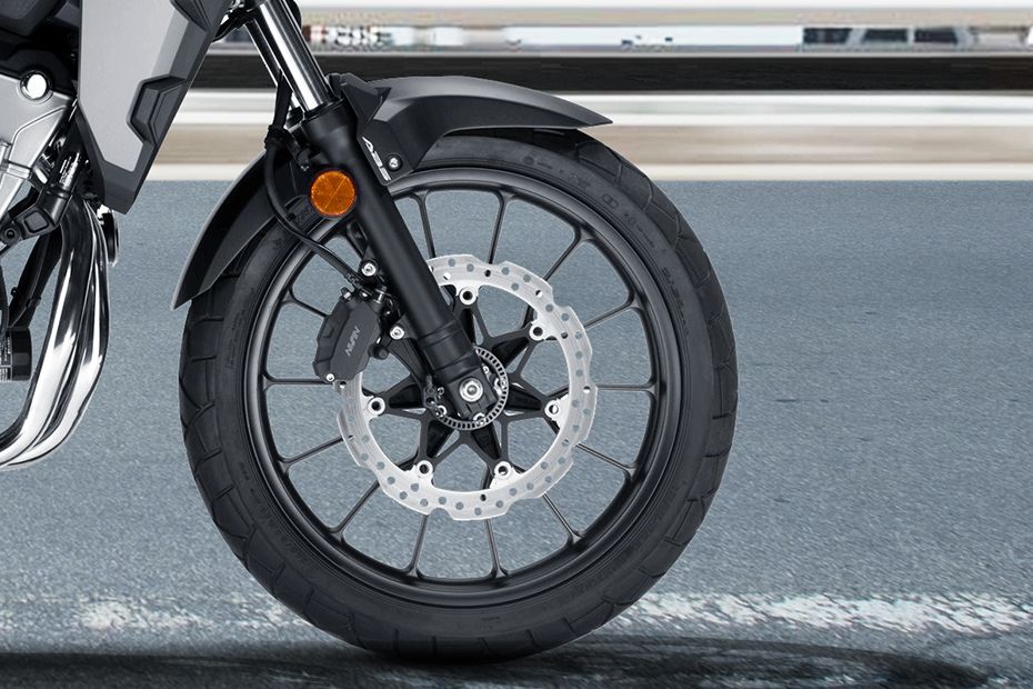 Honda CB500X Front Tyre View Honda CB500X Front Tyre View