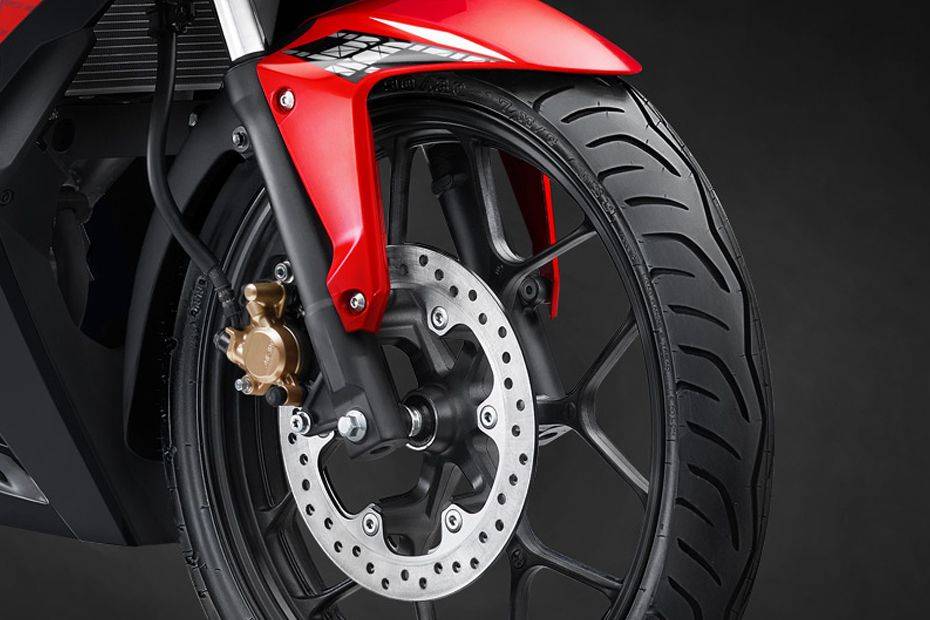 Honda Supra GTR 150 Front Tyre View Honda Supra GTR 150 Front Tyre View